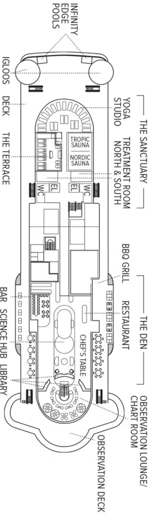 Choose your cabin on Observation Deck             